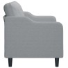 Canapé à 2 places Gris clair 140 cm Tissu 628027628027