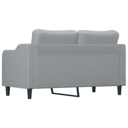 Canapé à 2 places Gris clair 140 cm Tissu 628027628027