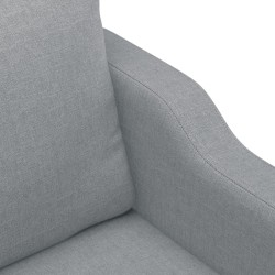 Canapé à 2 places Gris clair 140 cm Tissu 628027628027