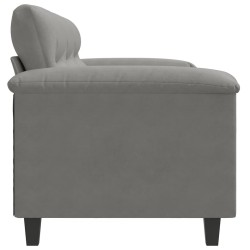 Canapé à 3 places Gris foncé 180 cm Tissu microfibre 628028628028