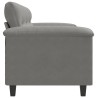 Canapé à 3 places Gris foncé 180 cm Tissu microfibre 628028628028