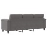 Canapé à 3 places Gris foncé 180 cm Tissu microfibre 628028628028