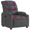 Fauteuil de massage inclinable gris foncé tissu 628031628031