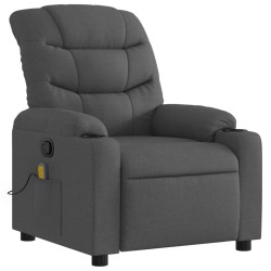 Fauteuil de massage inclinable gris foncé tissu 628031628031
