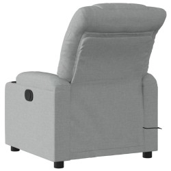 Fauteuil de massage inclinable gris clair tissu 628035628035