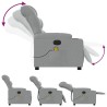Fauteuil de massage inclinable gris clair tissu 628035628035