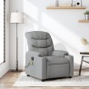 Fauteuil inclinable de massage gris clair tissu 628037628037