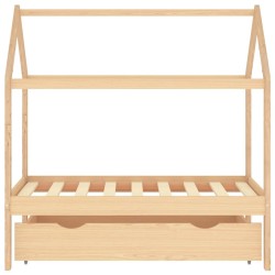 Cadre de lit d'enfant avec tiroir Bois de pin massif 70x140 cm 628039628039