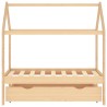 Cadre de lit d'enfant avec tiroir Bois de pin massif 70x140 cm 628039628039