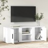Meuble TV Blanc 100x31,5x35 cm Bois d'ingénierie 628044628044