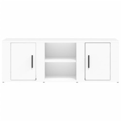 Meuble TV Blanc 100x31,5x35 cm Bois d'ingénierie 628044628044