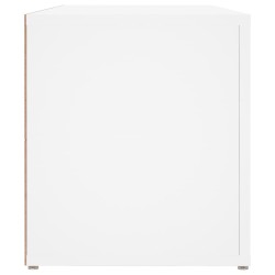 Meuble TV Blanc 100x31,5x35 cm Bois d'ingénierie 628044628044