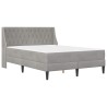 Cadre de lit avec matelas Gris clair 180 x 200 cm Velours 628045628045