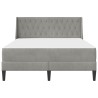 Cadre de lit avec matelas Gris clair 180 x 200 cm Velours 628045628045
