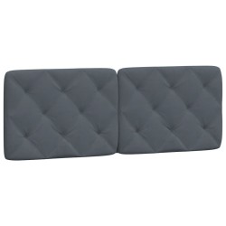 Coussin de tête de lit gris foncé 120 cm velours 628055628055