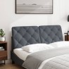 Coussin de tête de lit gris foncé 120 cm velours 628055628055