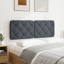 Coussin de tête de lit gris foncé 120 cm velours 628055628055