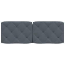 Coussin de tête de lit gris foncé 120 cm velours 628055628055