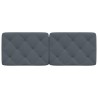 Coussin de tête de lit gris foncé 120 cm velours 628055628055