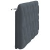 Coussin de tête de lit gris foncé 120 cm velours 628055628055