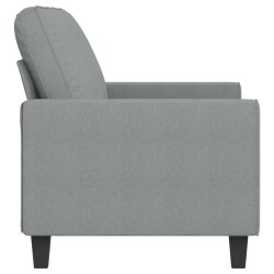 Canapé à 2 places Gris clair 140 cm Tissu 628056628056