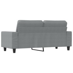 Canapé à 2 places Gris clair 140 cm Tissu 628056628056