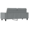 Canapé à 2 places Gris clair 140 cm Tissu 628056628056
