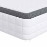 Matelas 2 pcs Blanc et Gris 60 x 200 cm Printemps Bonell 628060628060