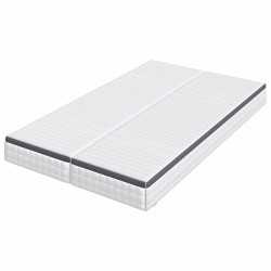 Matelas 2 pcs Blanc et Gris 60 x 200 cm Printemps Bonell 628060628060