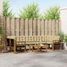 Ensemble de canapés d'extérieur 8 pcs Naturel et Beige 628061628061