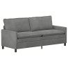 Ensemble de Canapés 2 pcs Gris foncé Velours 628067628067