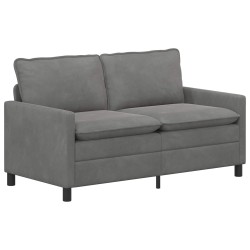 Ensemble de Canapés 2 pcs Gris foncé Velours 628067628067