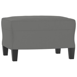 Canapé 3 places repose-pieds Gris foncé 180 cm Tissu microfibre 628069628069