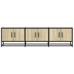 Meuble TV chêne sonoma 150x35x41 cm bois d'ingénierie et métal 628071628071