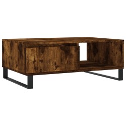 Table basse chêne fumé 90x60x35 cm bois d'ingénierie 628086628086