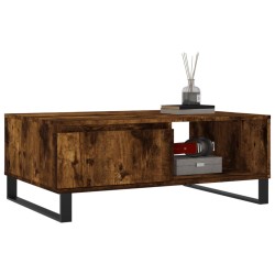 Table basse chêne fumé 90x60x35 cm bois d'ingénierie 628086628086