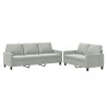 Ensemble de canapés 2 pcs avec coussins Gris clair Velours 628087628087