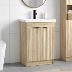 Ensemble de mobilier de salle de bain Chêne Sonoma 628091628091