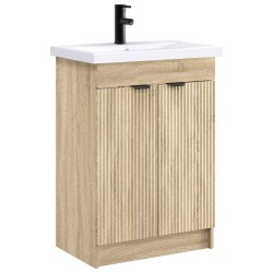 Ensemble de mobilier de salle de bain Chêne Sonoma 628091628091