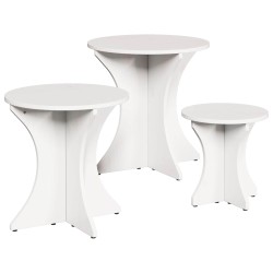 Table basse 3 pcs Blanc 628093628093