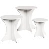 Table basse 3 pcs Blanc 628093628093