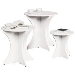 Table basse 3 pcs Blanc 628093628093