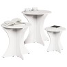Table basse 3 pcs Blanc 628093628093