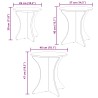 Table basse 3 pcs Blanc 628093628093