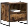 Table de chevet avec tiroir 2 pcs Chêne Fumé 50 x 39,5 x 50 cm 628096628096