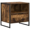 Table de chevet avec tiroir 2 pcs Chêne Fumé 50 x 39,5 x 50 cm 628096628096