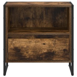 Table de chevet avec tiroir 2 pcs Chêne Fumé 50 x 39,5 x 50 cm 628096628096
