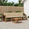 Ensemble de canapés d'extérieur 5 pcs Naturel et Beige 628101628101
