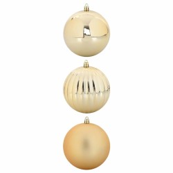 Ensemble de Boules de Noël XXL 3 pc Doré Plastique 628104628104