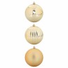 Ensemble de Boules de Noël XXL 3 pc Doré Plastique 628104628104
